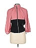 7th Avenue Design Studio New York & Company 100% Polyester Color Block Pink 3/4 Sleeve Blouse Size L - photo 2