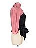7th Avenue Design Studio New York & Company 100% Polyester Color Block Pink 3/4 Sleeve Blouse Size L - photo 3