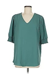 Belle By Kim Gravel Short Sleeve Blouse