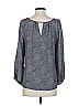 Drew 100% Silk Gray 3/4 Sleeve Silk Top Size XS - photo 2