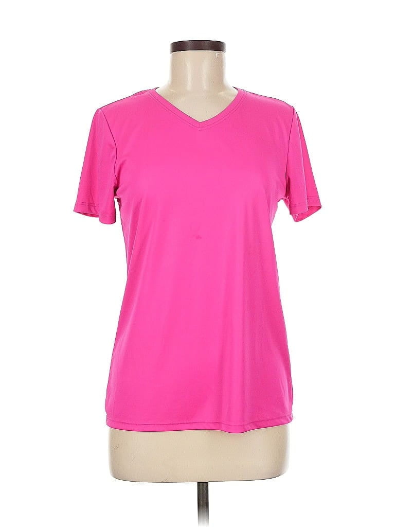 Hanes 100% Polyester Pink Active T-Shirt Size M - photo 1