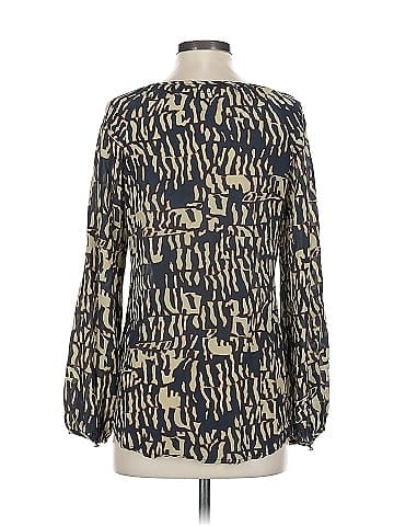 Barneys New York CO-OP Long Sleeve Silk Top (view 2)