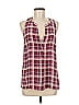 Joie 100% Silk Burgundy Sleeveless Silk Top Size M - photo 1