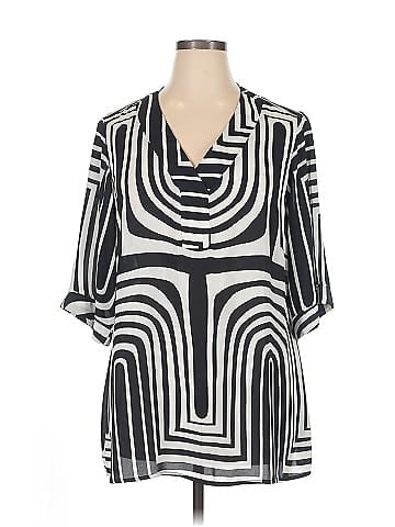 Roz & Ali 3/4 Sleeve Blouse (view 1)