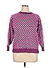 Future Collective Checkered-gingham Purple Pullover Sweater Size XL - photo 1