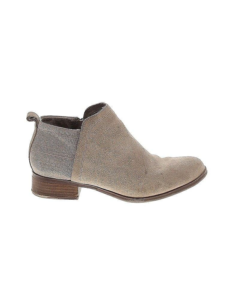 TOMS Gray Tan Ankle Boots Size 8 1/2 - photo 1