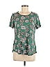 Christopher & Banks Floral Green Short Sleeve T-Shirt Size M - photo 1