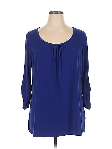 Susan Graver 3/4 Sleeve Blouse (view 1)