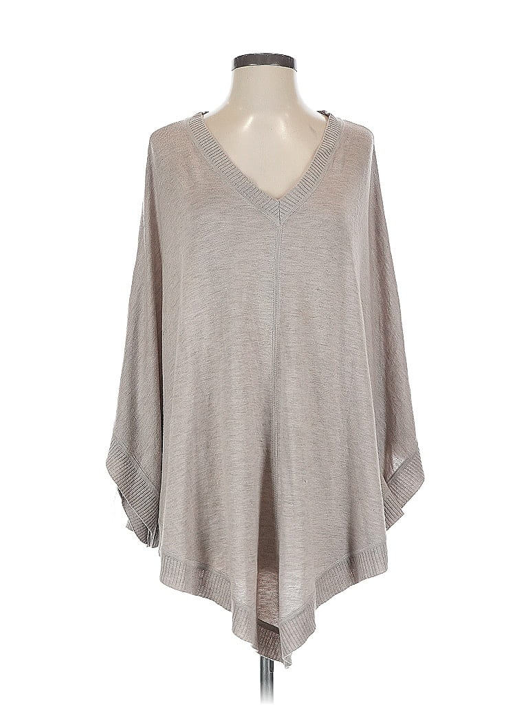 Pre-owned Splendid Poncho In Brown