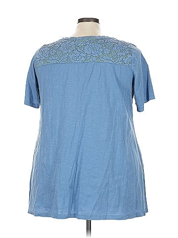 LOGO by Lori Goldstein Short Sleeve Top (view 2)
