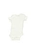 Gerber 100% Cotton Solid Ivory Short Sleeve Onesie Size 0-3 mo - photo 2