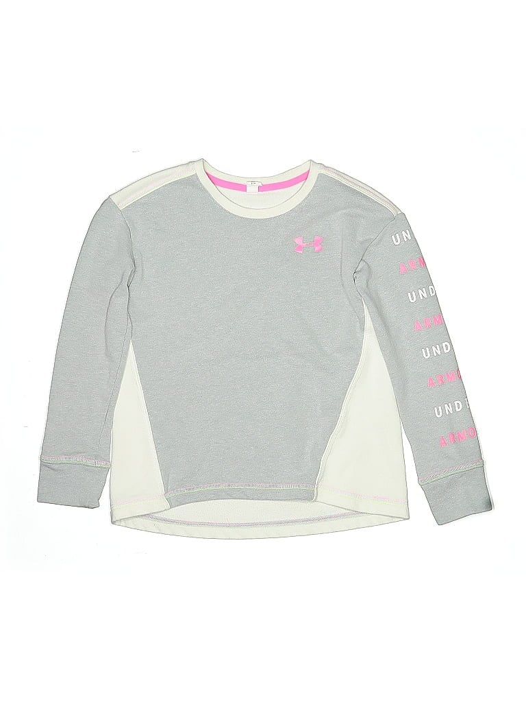 Click to view more detailed imagery on our partner's website Pre-owned Under Armour Kids' Sweatshirt In Gray