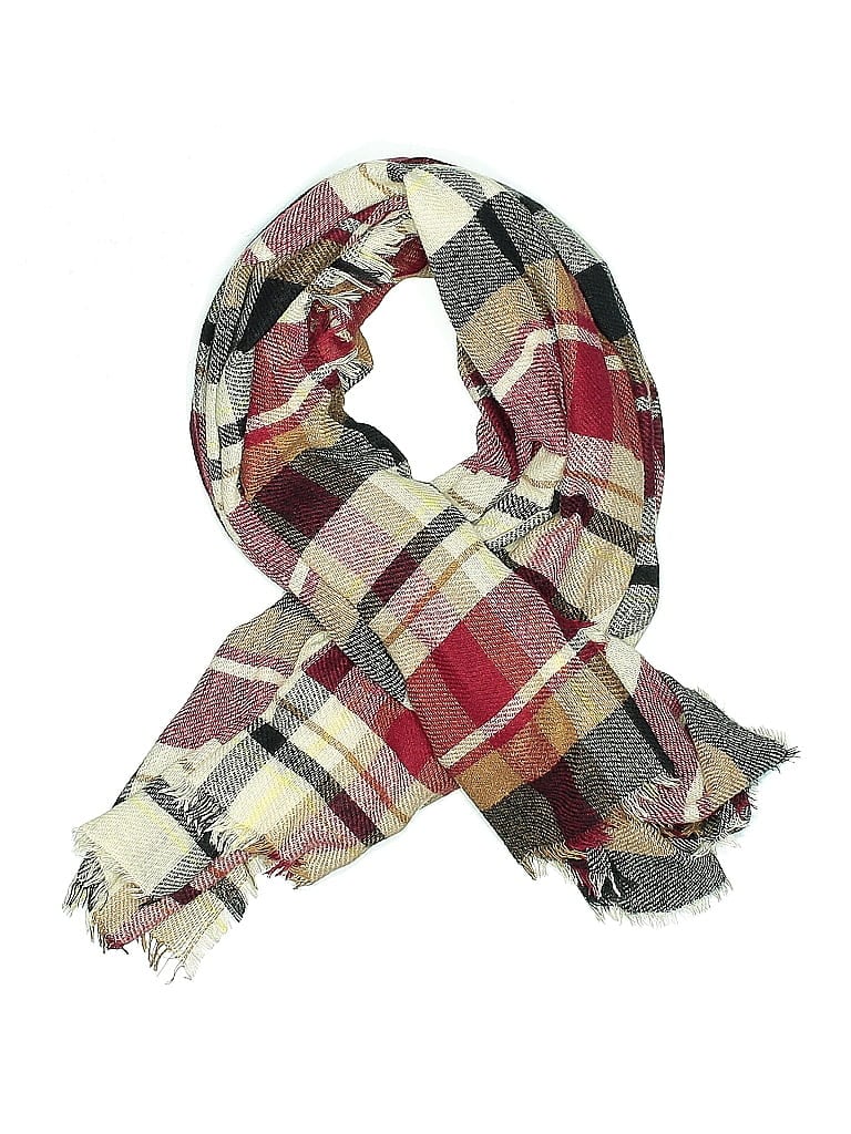 Pre-owned Unbranded Scarf In Burgundy