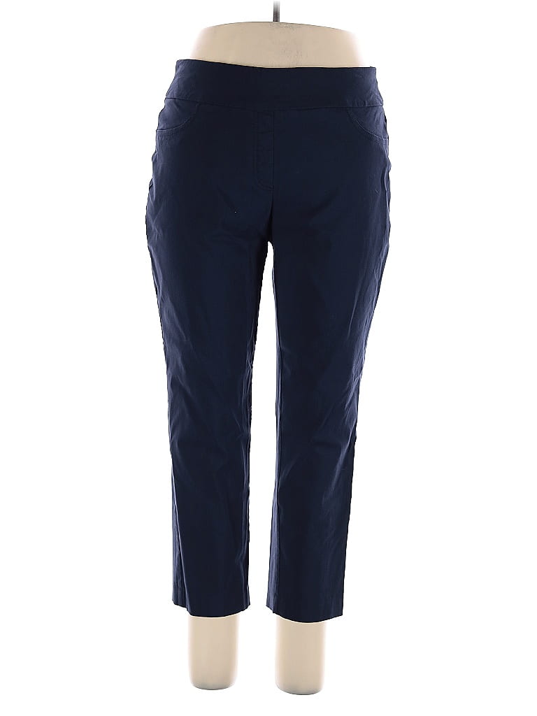 Ruby Rd Slacks Ruby Rd. Solid Blue Active Pants Size 16 - 60% off | ThredUp