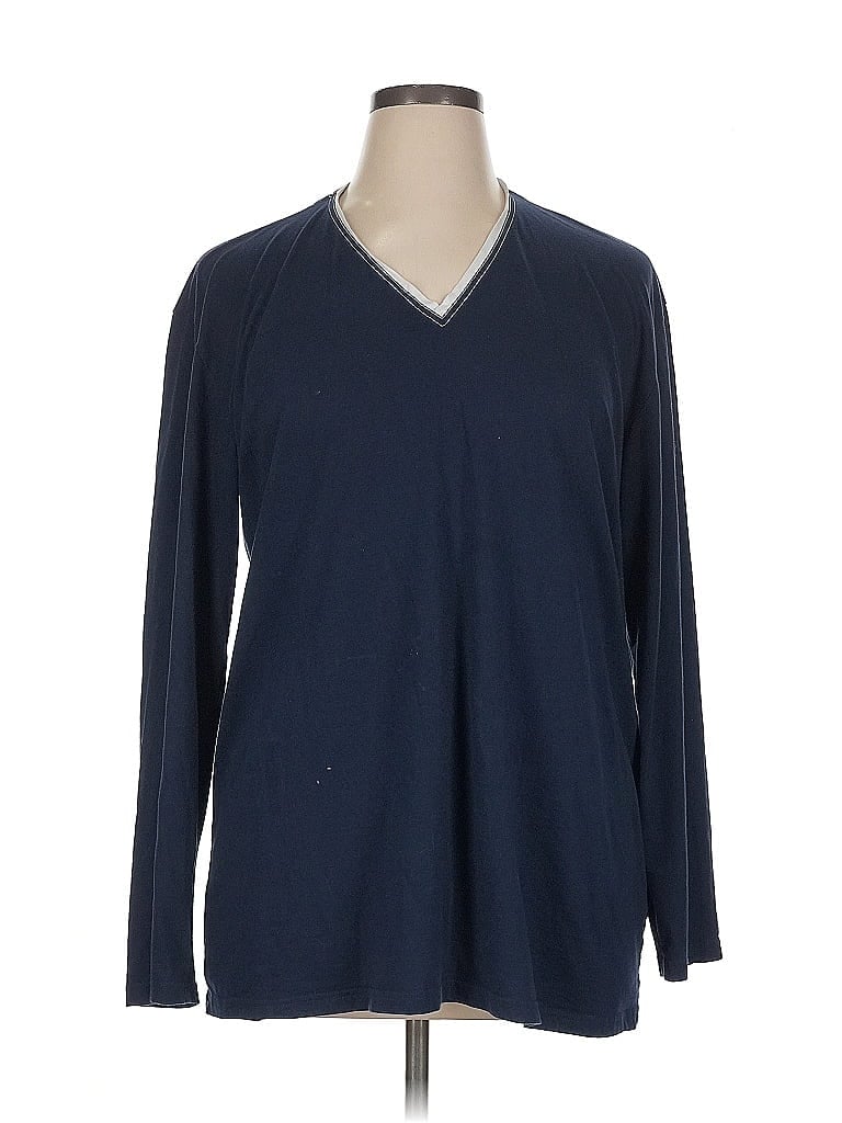 Click to view more detailed imagery on our partner's website Pre-owned Van Laack 3/4 Sleeve T-shirt In Blue