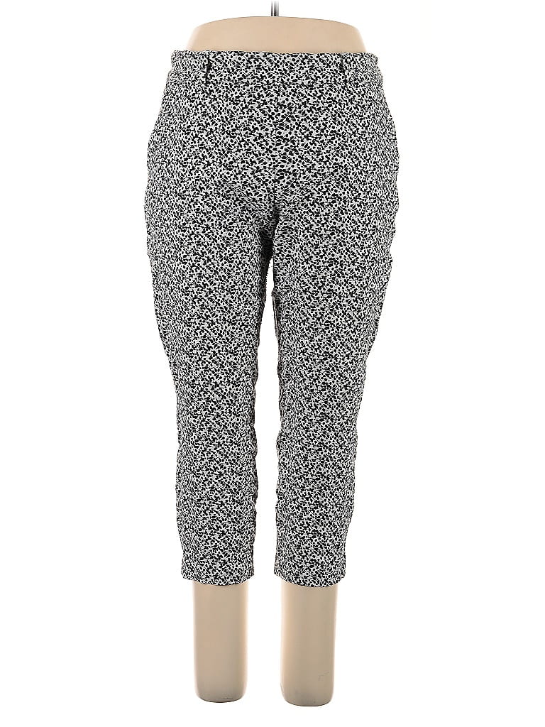 Hilary Radley Print Gray Casual Pants Size XL - photo 1
