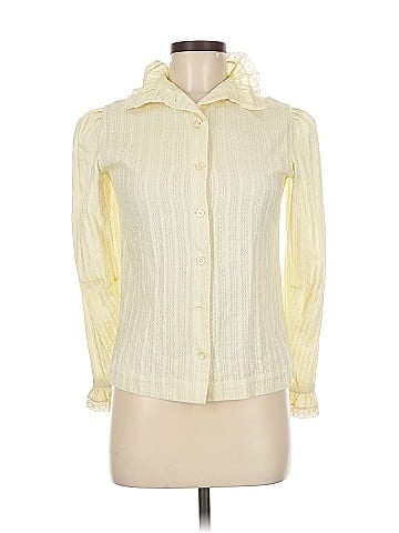 Van Heusen Ivory Lace High Neck Blouse (view 1)