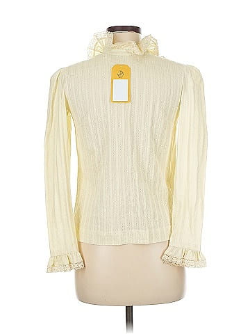Van Heusen Ivory Lace High Neck Blouse (view 2)