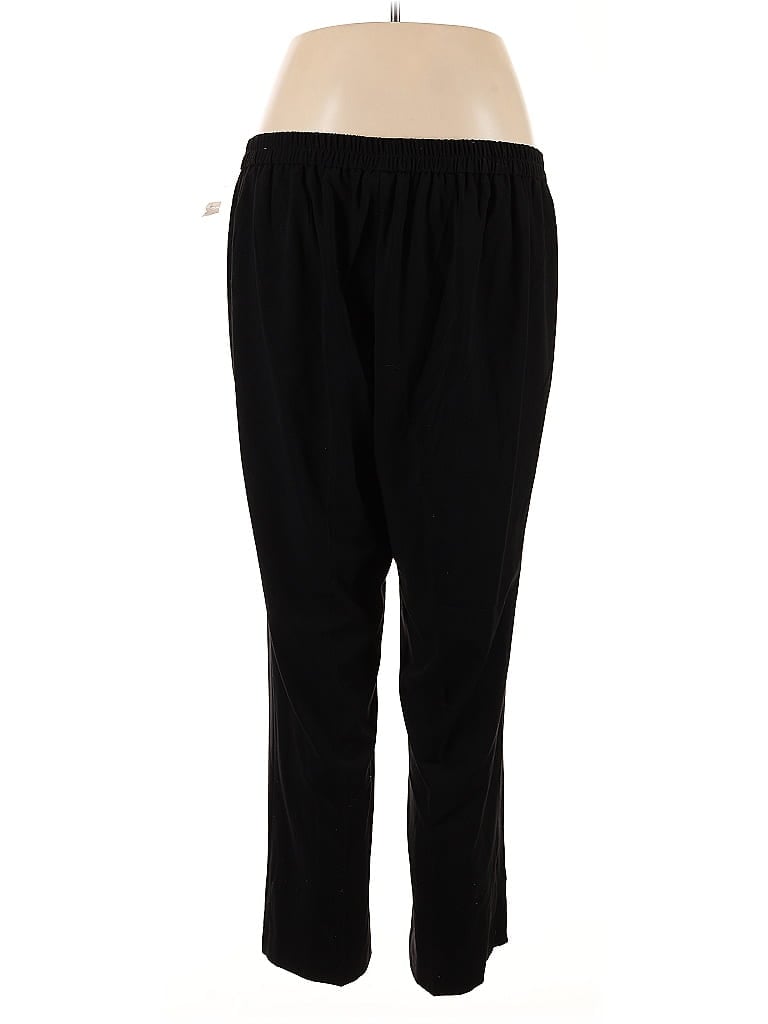 Catherines Solid Black Track Pants Size 1X - photo 1