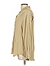 Doncaster Collection 100% Silk Tan Long Sleeve Silk Top Size 12 - photo 4
