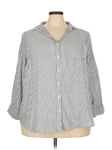 Velvet Heart 3/4 Sleeve Button-Down Shirt (view 1)