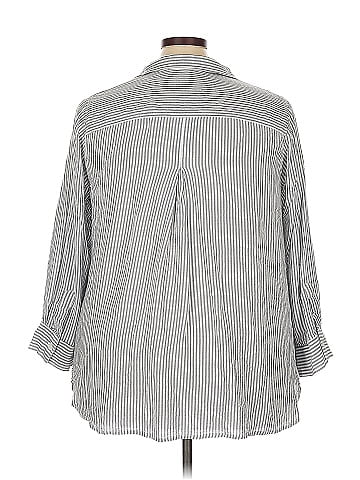 Velvet Heart 3/4 Sleeve Button-Down Shirt (view 2)