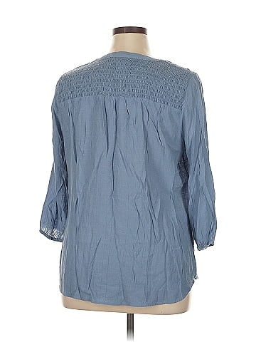 Christopher & Banks 3/4 Sleeve Blouse (view 2)