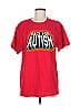 Hanes 100% Cotton Red Short Sleeve T-Shirt Size M - photo 1