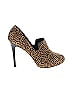 Ann Taylor Animal Print Brown Tan Heels Size 6 1/2 - photo 1