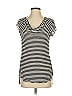 BCBGMAXAZRIA Black Short Sleeve Top Size S - photo 1