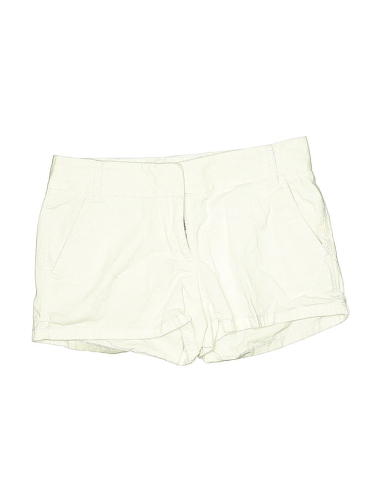 Pre-owned J.crew Factory Store Khaki Shorts In White