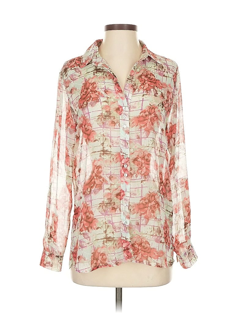 Pre-owned Kut From The Kloth Long Sleeve Blouse In White