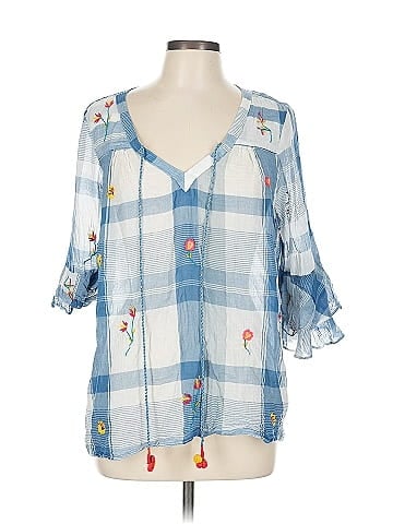 Akemi + Kin 3/4 Sleeve Blouse (view 1)