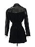 IMAN 100% Leather Black Trenchcoat Size S - photo 2