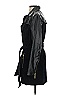 IMAN 100% Leather Black Trenchcoat Size S - photo 4