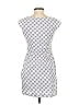 Saylor 100% Cotton Checkered-gingham Gray Casual Dress Size S - photo 2