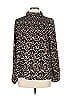Ann Taylor Factory Animal Print Brown Long Sleeve Blouse Size L - photo 1