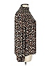 Ann Taylor Factory Animal Print Brown Long Sleeve Blouse Size L - photo 3