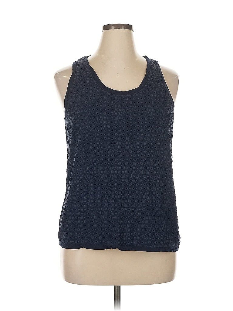 Pre-owned J.crew Factory Store Sleeveless Top Blue Halter Neckline Tops