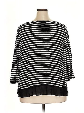 Lauren by Ralph Lauren 3/4 Sleeve T-Shirt (view 2)