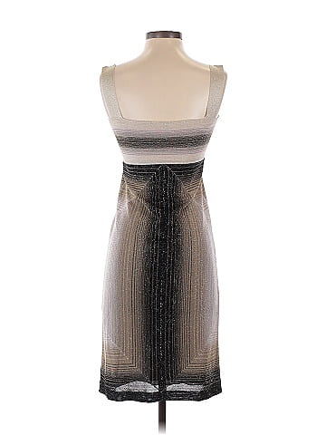 M Missoni Metallic Gray Tan Cocktail Dress Size EU (IT) 38 / US 2