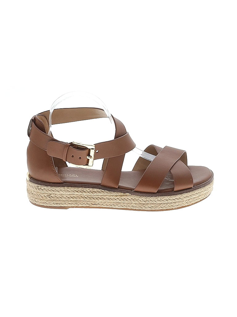 Pink Sandals Flats Michael Kors, Size 9.5