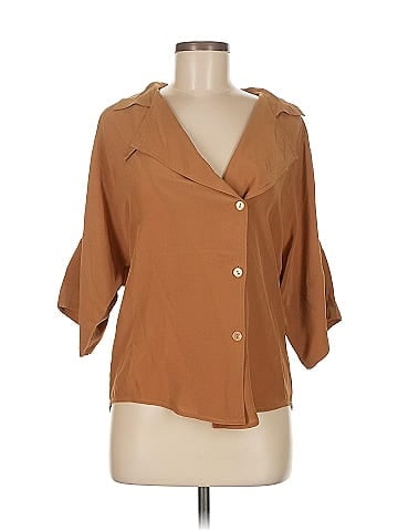 Linda Allard Ellen Tracy 3/4 Sleeve Silk Top (view 1)