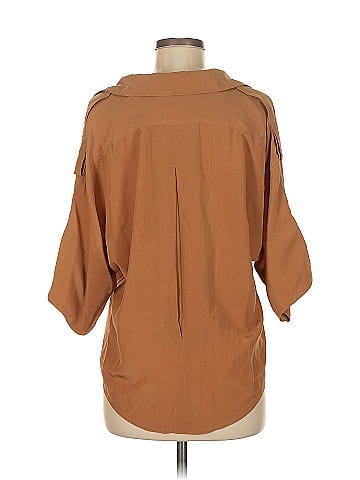 Linda Allard Ellen Tracy 3/4 Sleeve Silk Top (view 2)