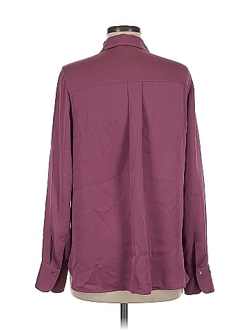Vince. Long Sleeve Silk Top (view 2)