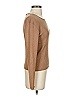 Carlisle Brown Long Sleeve Silk Top Size S - photo 3