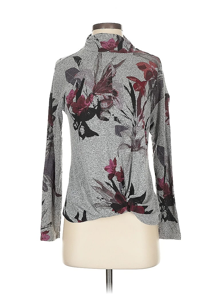 JENNIFER LOPEZ Pre-owned Long Sleeve Blouse In Gray