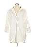 Tuckernuck Ivory 3/4 Sleeve Button-Down Shirt Size S - photo 1