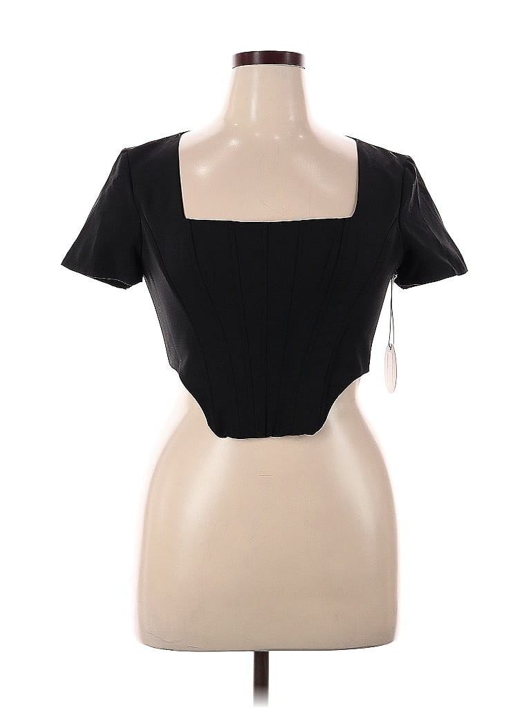 STAUD Black Short Sleeve Top Size 14 - photo 1