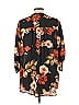 Avenue 100% Polyester Floral Black 3/4 Sleeve Blouse Size 18 - photo 2